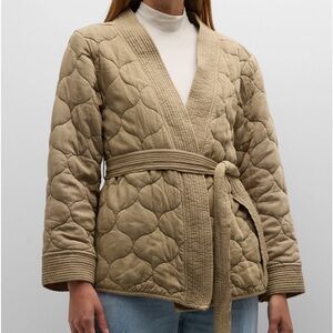 NWT Rails Monterey quilted wrap jacket with belt